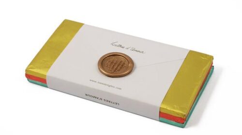 Schokoladentafeln Lettres d'amour